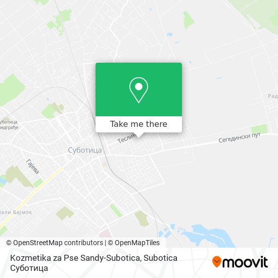 Kozmetika za Pse Sandy-Subotica map