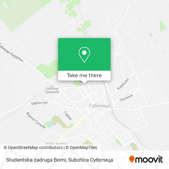 Studentska zadruga Bomi map