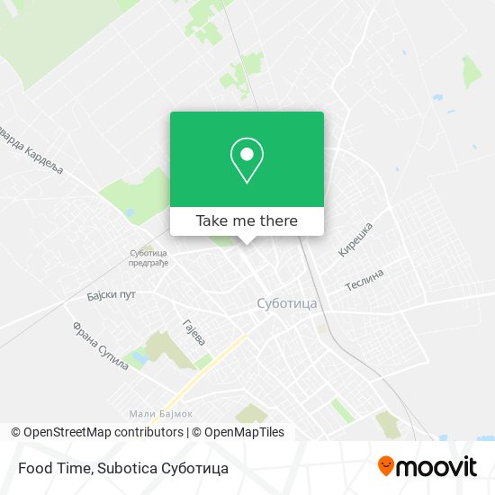 Food Time map