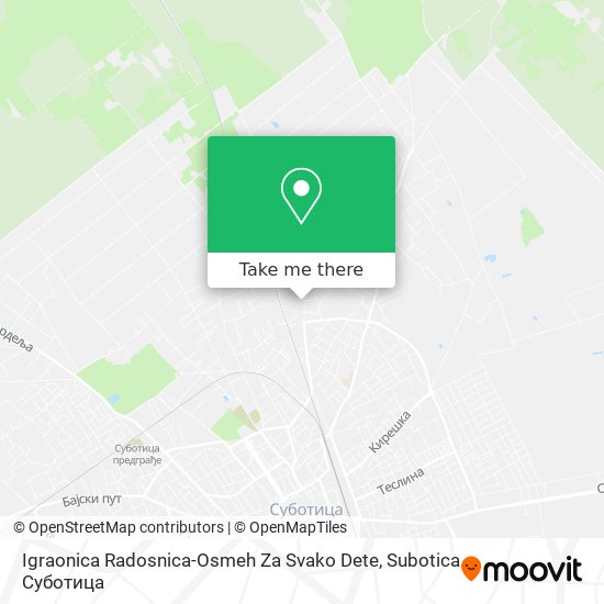 Igraonica Radosnica-Osmeh Za Svako Dete map