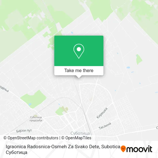 Igraonica Radosnica-Osmeh Za Svako Dete map