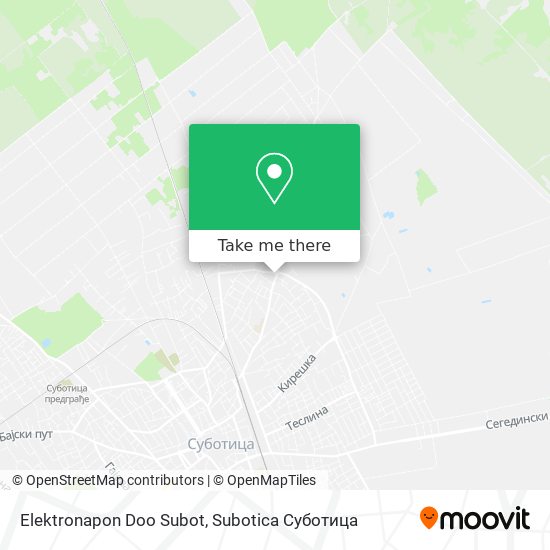 Elektronapon Doo Subot map