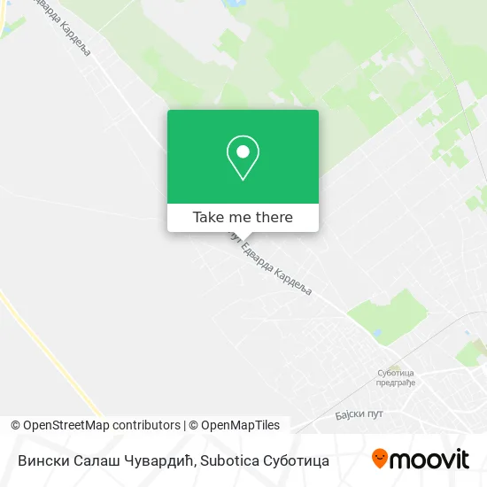 Вински Салаш Чувардић map