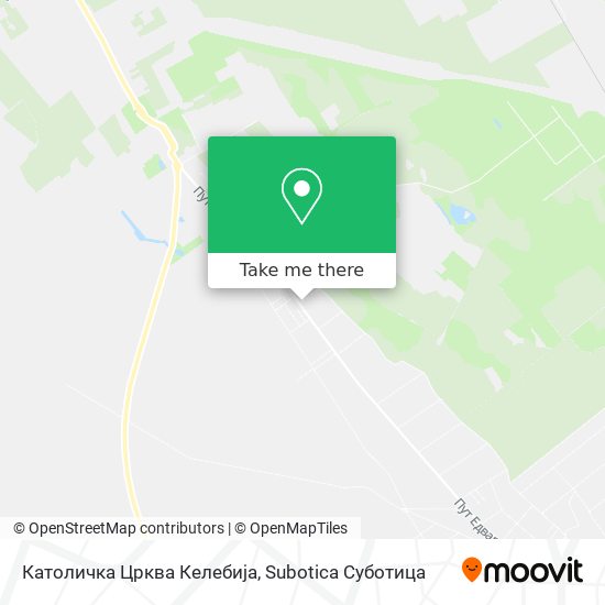 Католичка Црква Келебија map