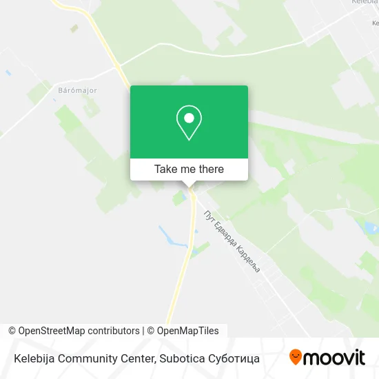 Kelebija Community Center map