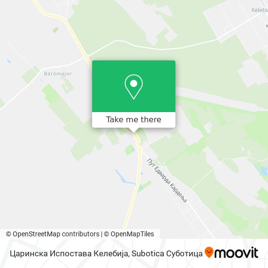 Царинска Испостава Келебија map