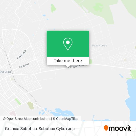 Granica Subotica map