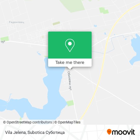 Vila Jelena map