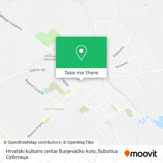 Hrvatski kulturni centar  Bunjevačko kolo map