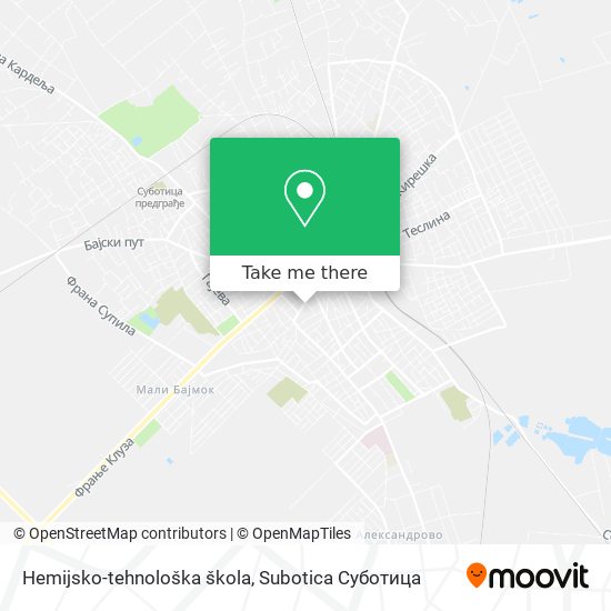 Hemijsko-tehnološka škola map