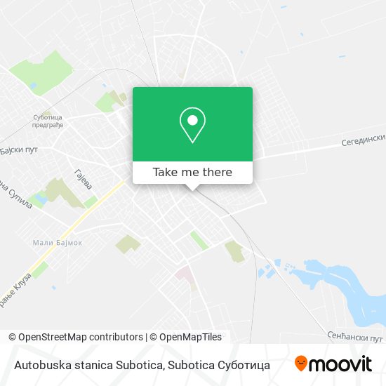 Autobuska stanica Subotica map