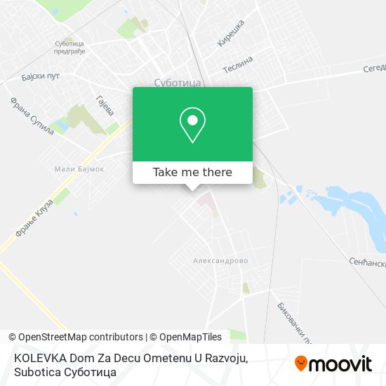 KOLEVKA  Dom Za Decu Ometenu U Razvoju map