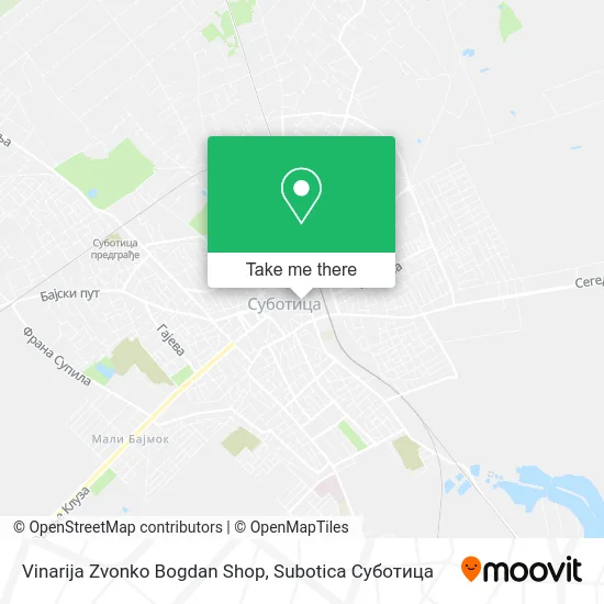 Vinarija Zvonko Bogdan Shop map