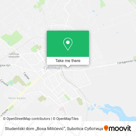 Studentski dom „Bosa Milićević“ map