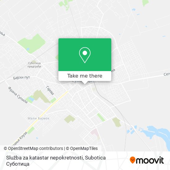 Služba za katastar nepokretnosti map