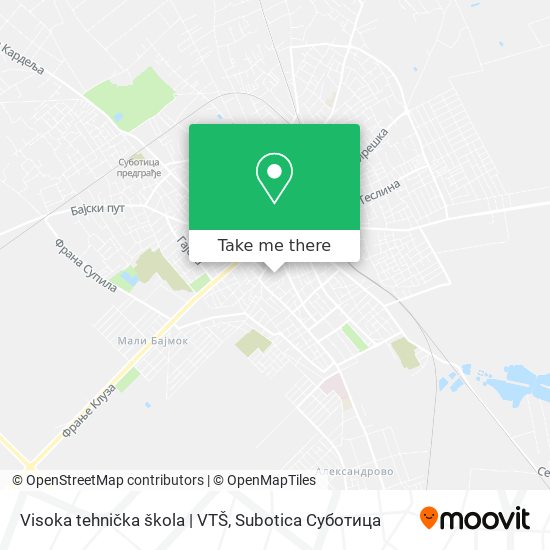 Visoka tehnička škola | VTŠ map