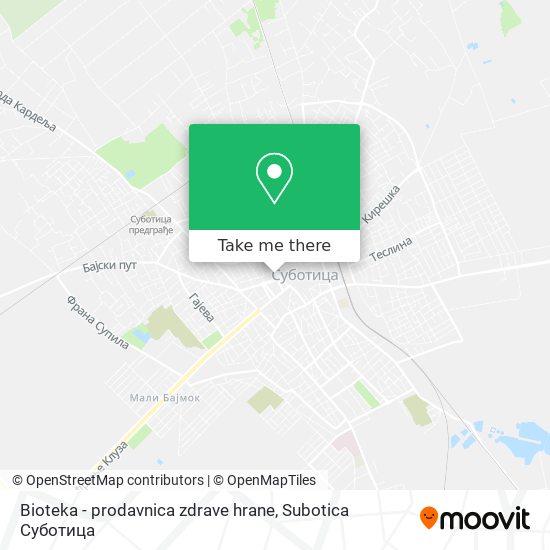 Bioteka - prodavnica zdrave hrane map