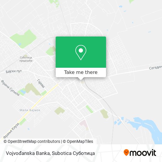 Vojvođanska Banka map