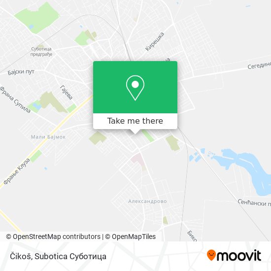 Čikoš map