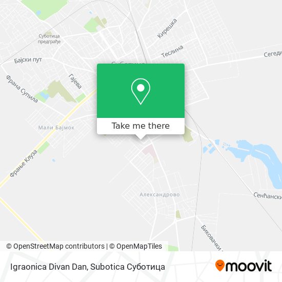 Igraonica Divan Dan map