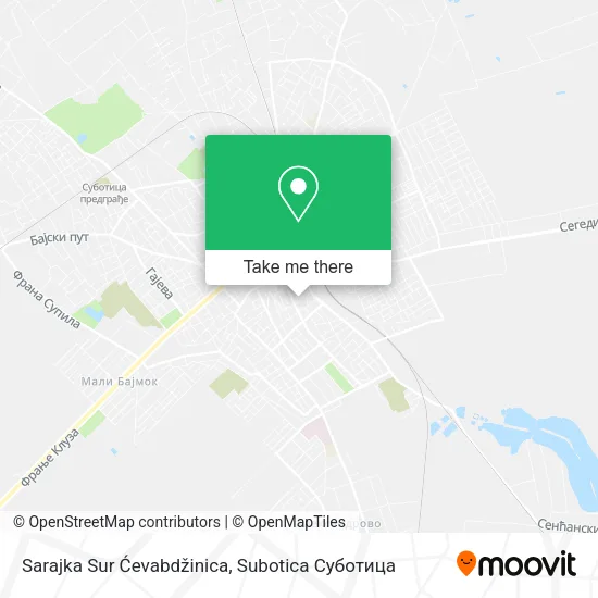 Sarajka Sur Ćevabdžinica map