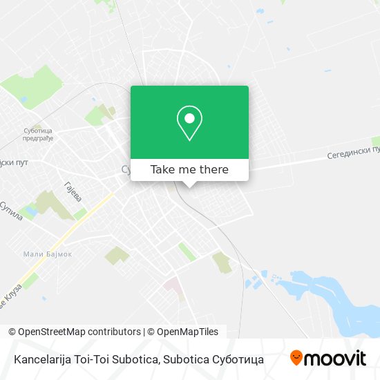 Kancelarija Toi-Toi Subotica map