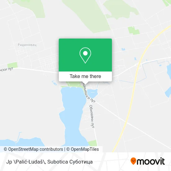 Jp \Palić-Ludaš\ map