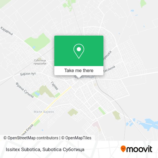 Issitex Subotica map