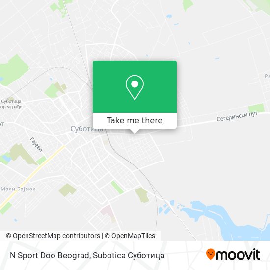 N Sport Doo Beograd map