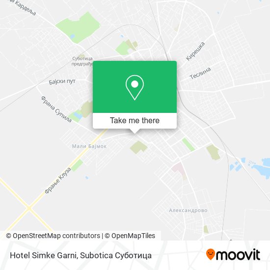 Hotel Simke Garni map