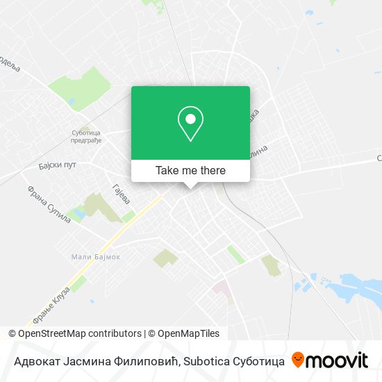 Адвокат Јасмина Филиповић map