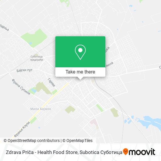 Zdrava Priča - Health Food Store map