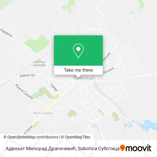 Адвокат Милорад Драгичевић map