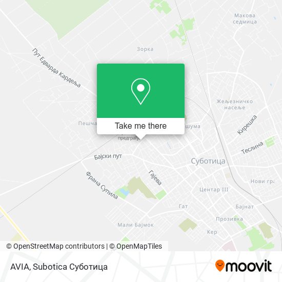 AVIA map
