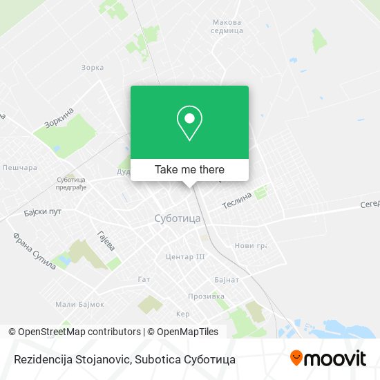 Rezidencija Stojanovic map