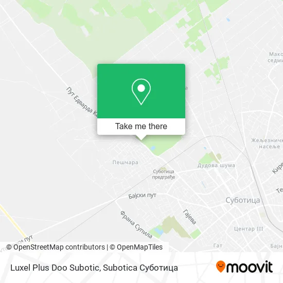 Luxel Plus Doo Subotic map