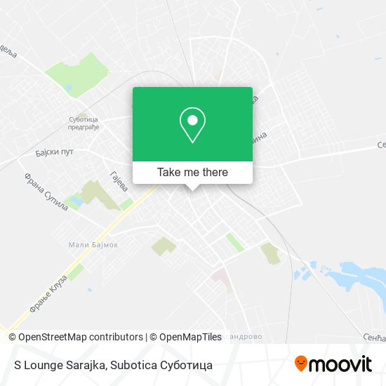 S Lounge Sarajka map