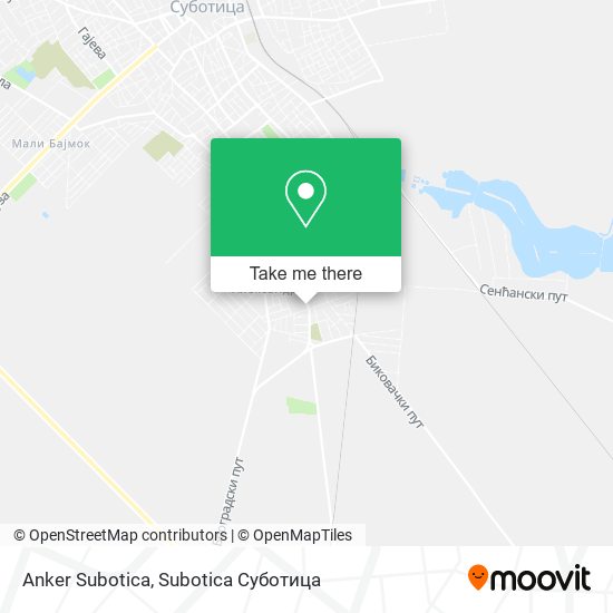 Anker Subotica map