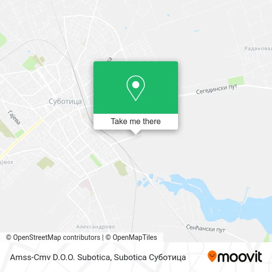 Amss-Cmv D.O.O. Subotica map