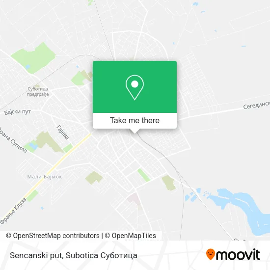 Sencanski put map