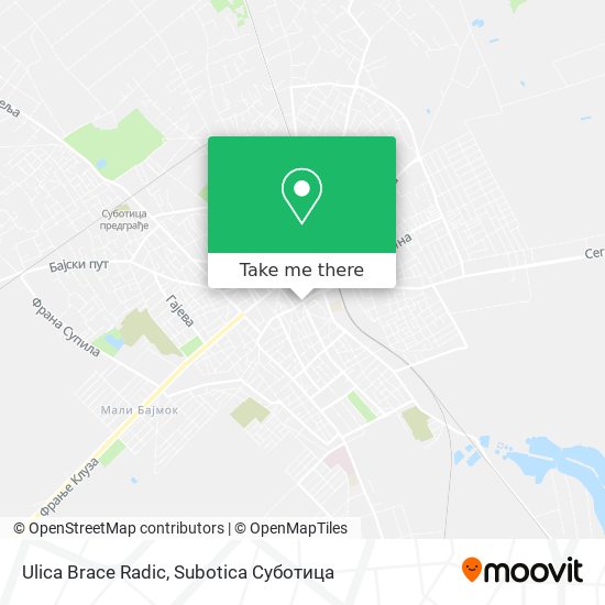 Ulica Brace Radic map