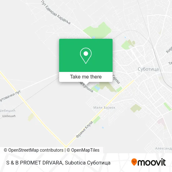 S & B PROMET DRVARA map