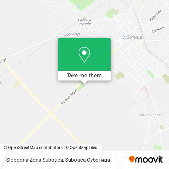 Slobodna Zona Subotica map