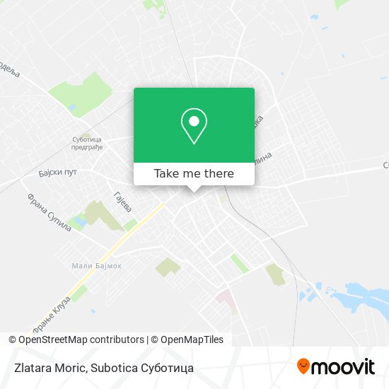 Zlatara Moric map