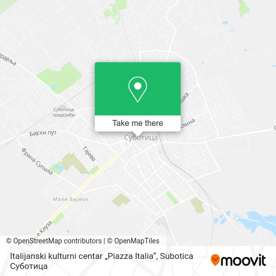 Italijanski kulturni centar „Piazza Italia“ map