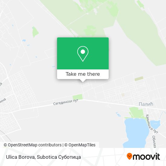 Ulica Borova map