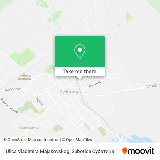 Ulica Vladimira Majakovskog map