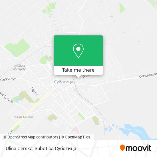 Ulica Cerska map