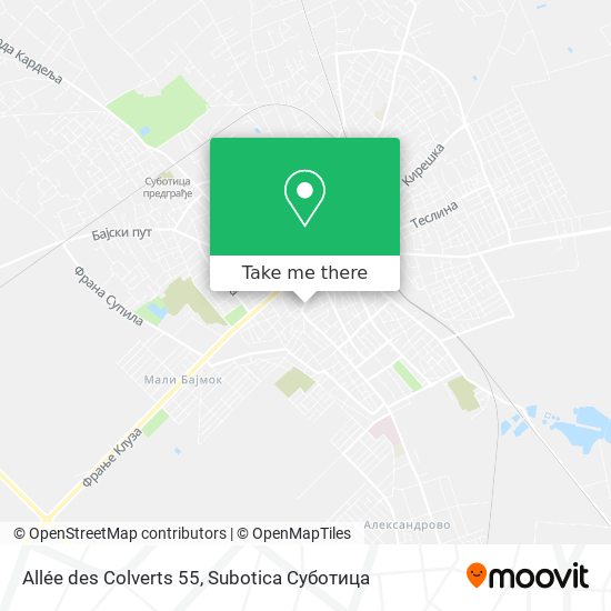 Allée des Colverts 55 map