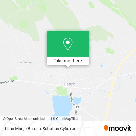 Ulica Marije Bursac map